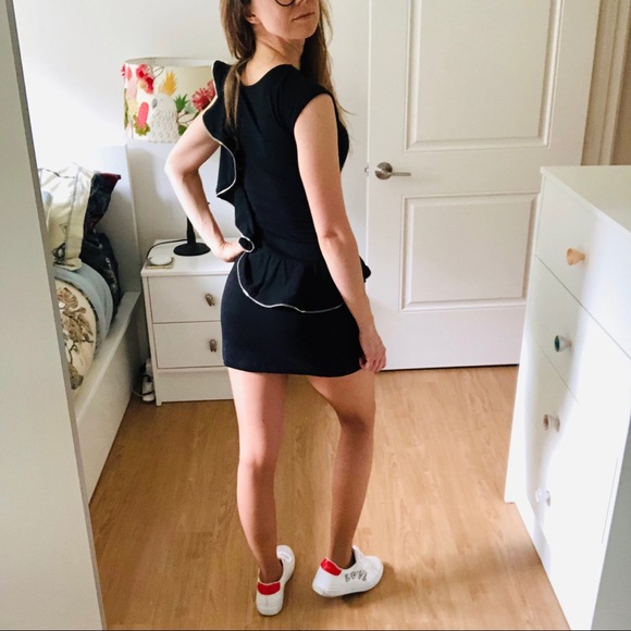 Ted Baker Mini Black Zipper Embellished Dress - Picture 3 of 7